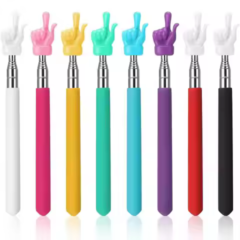 Telescopic Teacher Pointer Stick Extendable Hand Pointer Finger Pointer Stick Presenter Whiteboard P