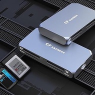 Dual CFexpress Type B/XQD+Dual SD 4.0 UHS-II Card Reader-Professional 4-Slot, 10Gbps USB 3.2 Gen 2,
