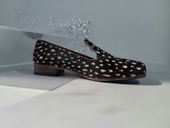 手工客製復古方頭樂福真皮鞋