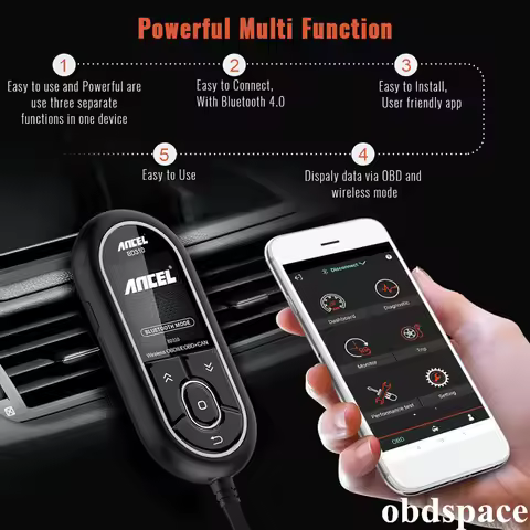 OBD2 Scanner/Auto meter Gauge /Diagnostic Tools 3-in-1 Ancel BD310 for Bluetooth 4.0 support IOS/And