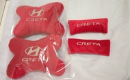 bantal mobil hyundai CRETA merah