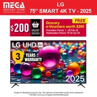 LG 75UA8450PSA 75" UHD 4K SMART LED TV - Free WMT | Free $200 E-Grocery Voucher Redeem LG