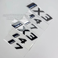 Suitable for BMW ix3 i4 i7 Rear Badge Emblems Logo M50 M60 M70L Letter Sticker Car Accessories