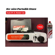♞,♘Ko-nice DUAL LPG & Butane Gas Portable Stove with Free 1pc Butane Gas