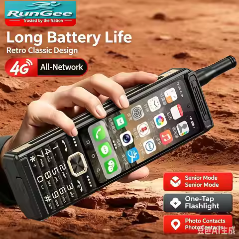 10000 mAh Battery Touch Screen 4G LTE Zello PTT Phone Android 13 4GB RAM 64GB ROM Fast Charging Dual