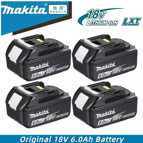 Authentic Makita 18V 6.0Ah BL1860 Battery, Plug & Play Direct Replace for BL1840 BL1850 Cordless Too