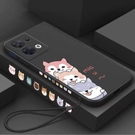 case VIVO V15 Y17 Y15 Y12 Z1 Pro Y71 Y71i V7 Plus Y79 Y19 S1 Straight edge 90 ° three Shiba Inu electroplated mobile phone case