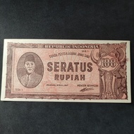 Uang Kuno 100 Rupiah ORI 1947 AUNC-UNC LANGKA