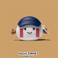 【Direct supply】For Havit TW967 Casing Case Soft Silicone Earphone Case Cartoon Innovative NO.4