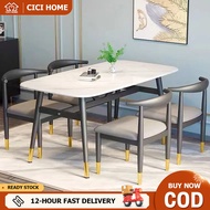 【CICI HOME】Dining Table Household Slate Table Office Meeting Table Nordic Style Livingroom Durable D
