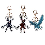 New 99 Nights in The Forest Keychain Deer Owl Acrylic Keychain Horror Game Merchandise for Backpack 