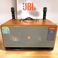 LOA KARAOKE XÁCH TAY JBL BASS 20CM THÙNG GỖ BỌC DA KẾT NỐI BLUETOOTH TẶNG KÈM 2 MICRO CAO CẤP