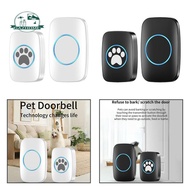 [In Stock] Wireless Dog Door Bell IP44 Waterproof LED Indicator Easy Installation for Communication Potty Outside