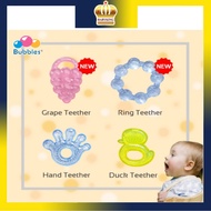 Bubbles Favorite Water Filled Baby Teether Pacifier Soother 3m+ Duck/Hand/Grape/Ring (1pc) BPA Free