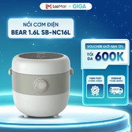 Nồi cơm điện Bear 1.6L SB-NC16L – Bản Tiếng Việt - 4 chế độ nấu đa dạng - Điều khiển cảm ứng