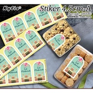 Joyful Stiker Toples Lebaran 2025 / Sticker Idul Fitri 7cm / Setiker Toples Mika Bulat Box Hampers P