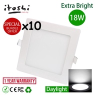 10pcs 18W 8 Inch Led Panel Downlight Round LED Ceiling Recessed Light WaWhite0pcs 18W 8 Inch Led Pan