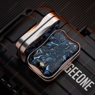 new EDC Peacock Aura Liquid Sand Fidget Slider Metal Fidget Spinner Card Push Fidget Gear Gadget Str