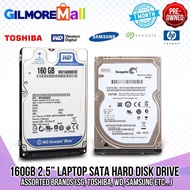 ☢ ✓ ◳ Assorted 2.5" LAPTOP SATA HARD DISK DRIVE 120Gb,160Gb, 250Gb, 5400RPM | Gilmore Mall