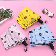Dù đi mưa , che nắng vải dù gấp gọn ,chống thấm nước ,chống tia UV , trẻ trung , hiện đại  hình gấu 