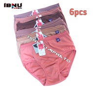 6pcs sempak celana dalam anak cewek remaja ABG katun polos warna acak