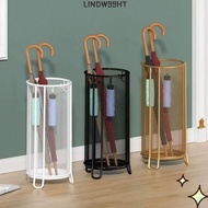 LINDW99HT Umbrella Holder, Stand Type Metal Umbrella Barrel, Practical Durable Drainage Design Cylin