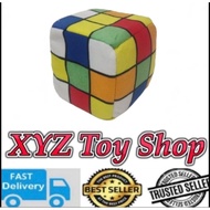Rubiks Cube-like Puzzle Cube Mini Plush Toy Keychain Car Decoration