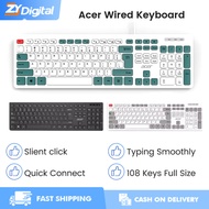 Acer OAK920 Wired Keyboard 108Keys Quiet Durable Multimedia Keys Office Home