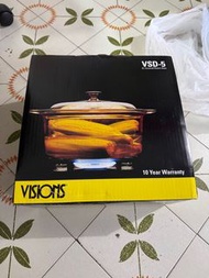 美國康寧 Visions 5.0L晶彩透明鍋VSD-5 5L 全新有盒