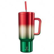 40oz/1.2L Handled Vacuum Insulated Water Bottle, Stainless Steel Thermos Travel Mug, Leak-Proof Lid 