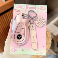 Soft TPU Car Key Cover with Keychain Remote Car Key Cover Case Cover For Mercedes Benz C E S Class G