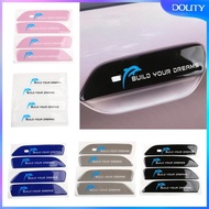 [dolity] 4Pcs Car Door Handle Sticker Car Door Handle Protective Film for Easily Install Automobile Repairing Accessory
