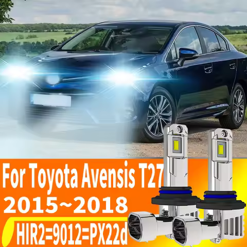 2pcs HIR2 Led Headlight Canbus 9012 PX22d Car Bulb High Power White Light Diode Lamp 12v 55w For Toy