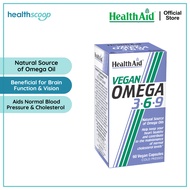 HealthAid Vegan Omega 3 6 9 Capsules Plant-Based Natural Omega Supplement