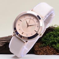 Jam Tangan Wanita Mewah Trendy Fashion Kasual Sederhana Imitasi Tali Karet