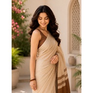 Festival Special Pure Mysore Silk Soft Linen Jacquard Weaving Design 1 minute ready to wear saree fo