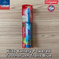 Colgate® Kids Battery Powered Toothbrush Trolls Blue คอลเกต แปรงสีฟันแบตเตอรี่ สำหรับเด็ก