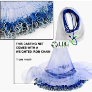 Hand-Cast Fishing Net with Stainless Steel Chain Fish Net