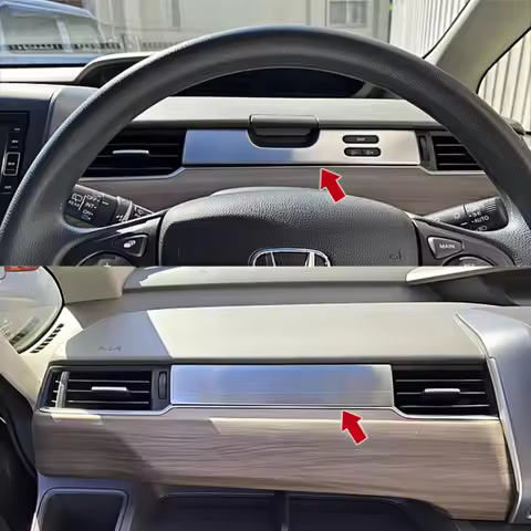 2pcs A/C Chrome Trim Air Vent Outlet SUS304 Auto Interior Accessories for Honda Freed GB5 GB6 GB7 GB