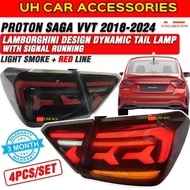 PROTON SAGA VVT 2016 - 2024 LAMBORGHINI DESIGN DYNAMIC TAILLAMP TAIL LAMP ONLY WITH RUNNING SIGNAL