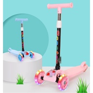 Ready Stock 🔥 Kids Scooter With LED Wheels Foldable kids scooter Skuter Kanak Scooter for kids child
