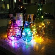 Hot-selling led Solar Bottle Stopper Copper Wire Light String 1 Meter 10 Lights Wine Bottle Stopper 