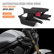 NEW Motorcycle Side Winglet Spoiler Wind Flow Fixing Wing Front Fairing accessories For Honda CB650R