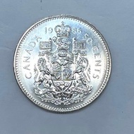CANADA 50 CENTS 1986 > QUEEN ELIZABETH II