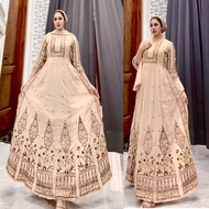 Latest Hindi Ajeli free pashmina dress, Ld 110