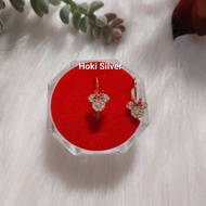 Anting kait mickey mouse anak Warna rosegold /Anting Anak mickey perak 925 Lapis Emas kuning
