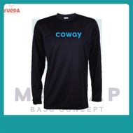 COWAY LOGO LONG SLEEVE BAJU Classic T Shirt COWAY FOR MEN & WOMEN Uniform staff malaysia COMPANY EVE