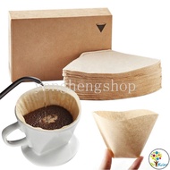 DK 100pcs/set Cone Shaped Disposable Coffe Filter Paper Hand Drip Tea Coffee Espresso Filtering Tool Coffee Cup Pot