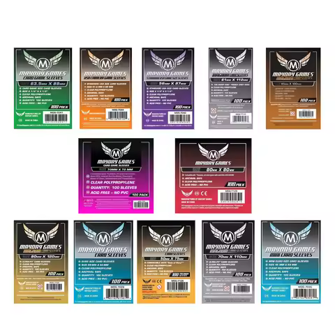 500 Sleeves Board Games MAYDAY Card Game Sleeve Protector protective clear cards sleeves