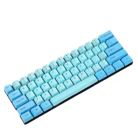 YMDK 60 Keycaps OEM Profile Thick PBT Keycap set For MX Switches Mechanical Keyboard GK61 RK61 (Only